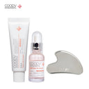 COOPY Heart Stainless Gua Sha + Salmon PDRN Ampoule 30ml + DNA Salmon Cream 50ml Set