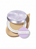 MISSHA Serum Cushion Glow Layering Fit Base de Maquillaje Compacta No.21 Vainilla Beige Claro