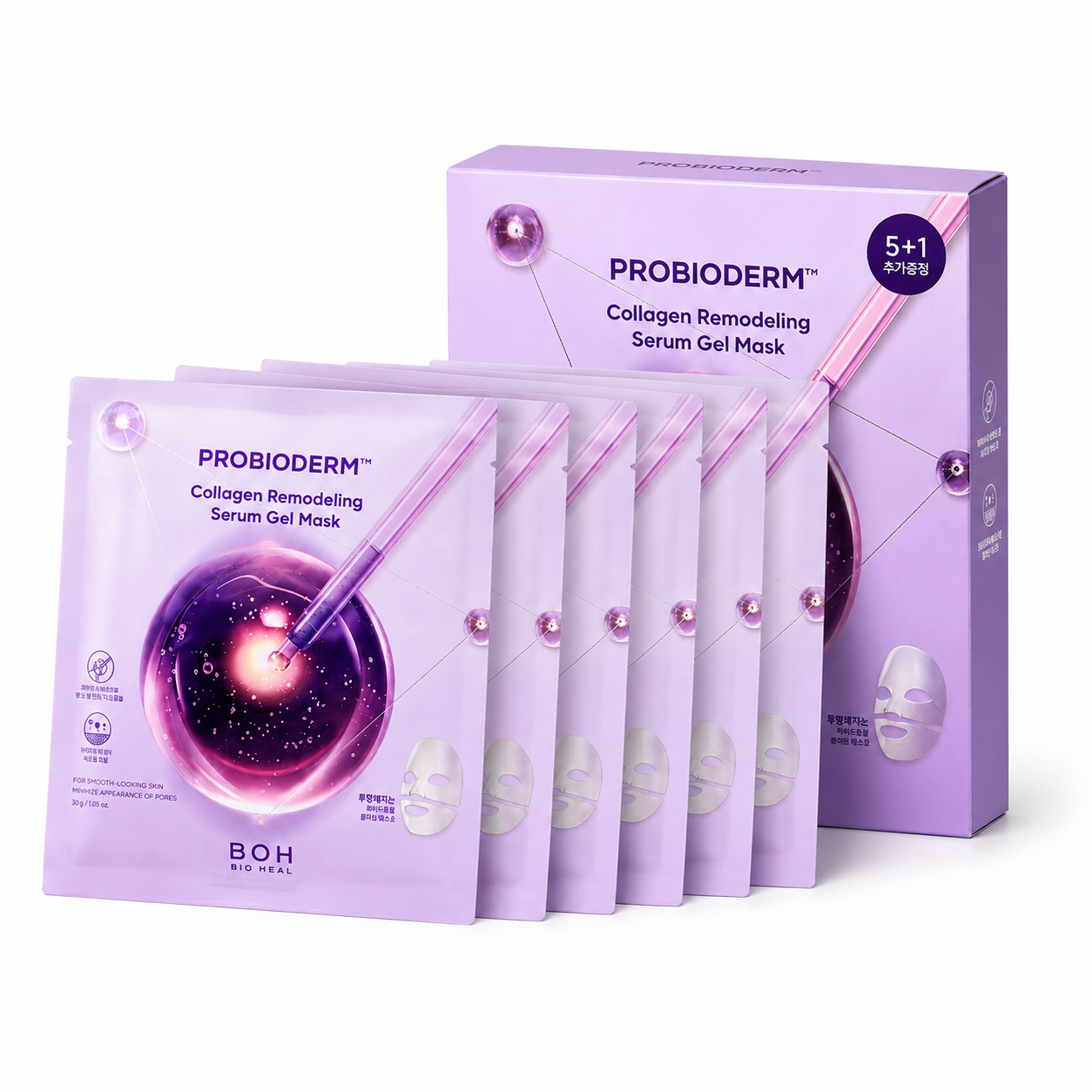 Mascarilla en gel con suero ProBidoerm Collagen Remodeling de BIOHEAL BOH (6 unidades x 34 g)