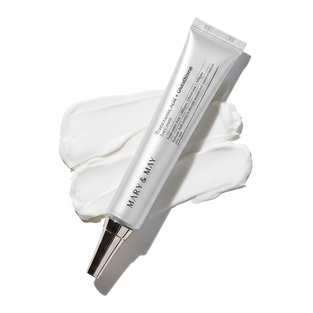 Mary&May Crema de Ojos con Ácido Tranexámico (TXA) + Glutatión, 1.01 oz.