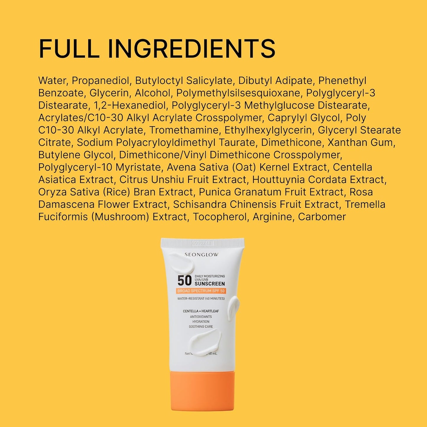 Seonglow Sunscreen for Face SPF 50 (1.69 Fl Oz (Pack of 1))