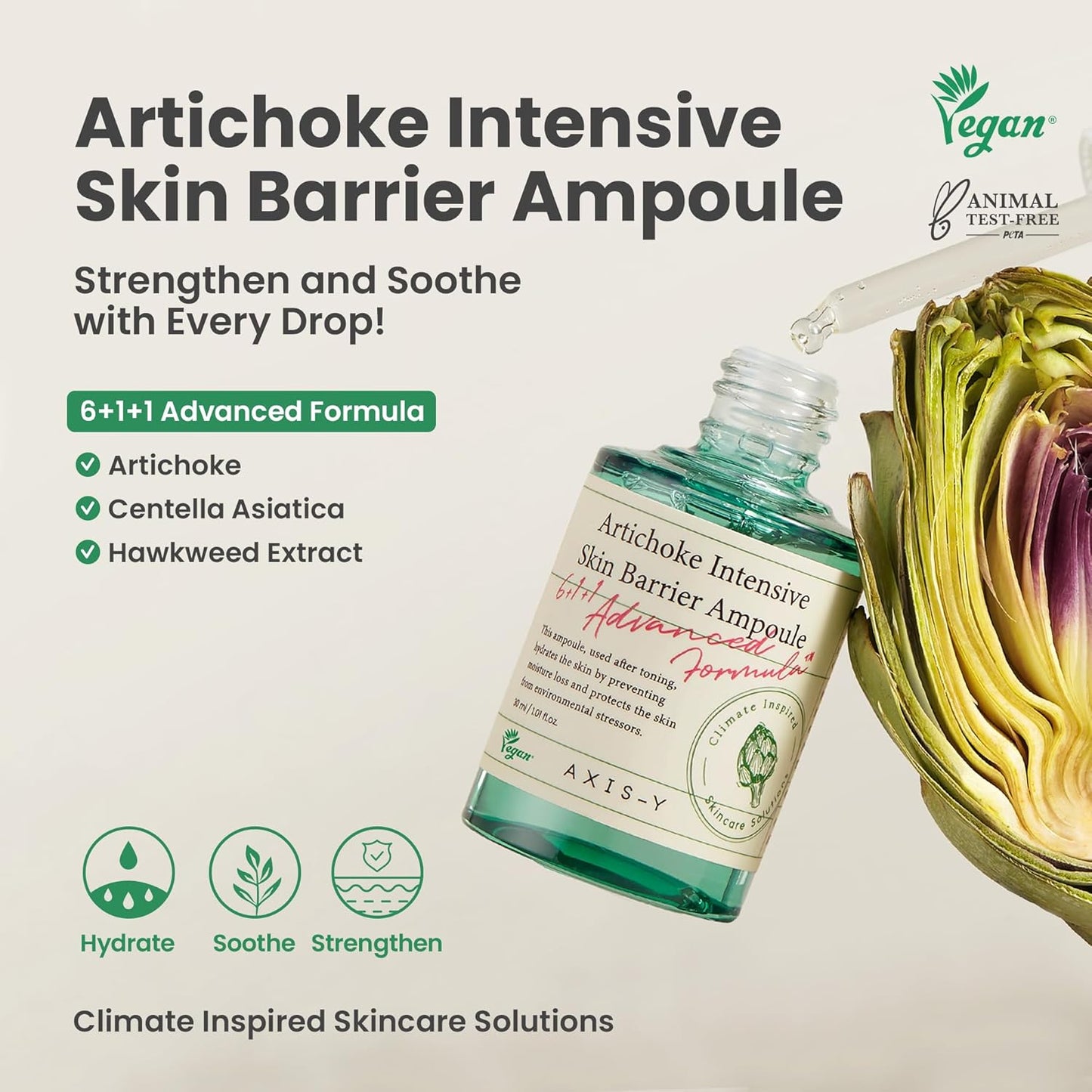 AXIS-Y Artichoke Intensive Skin Barrier Ampoule (1.01 Fl.Oz/ 30ml)