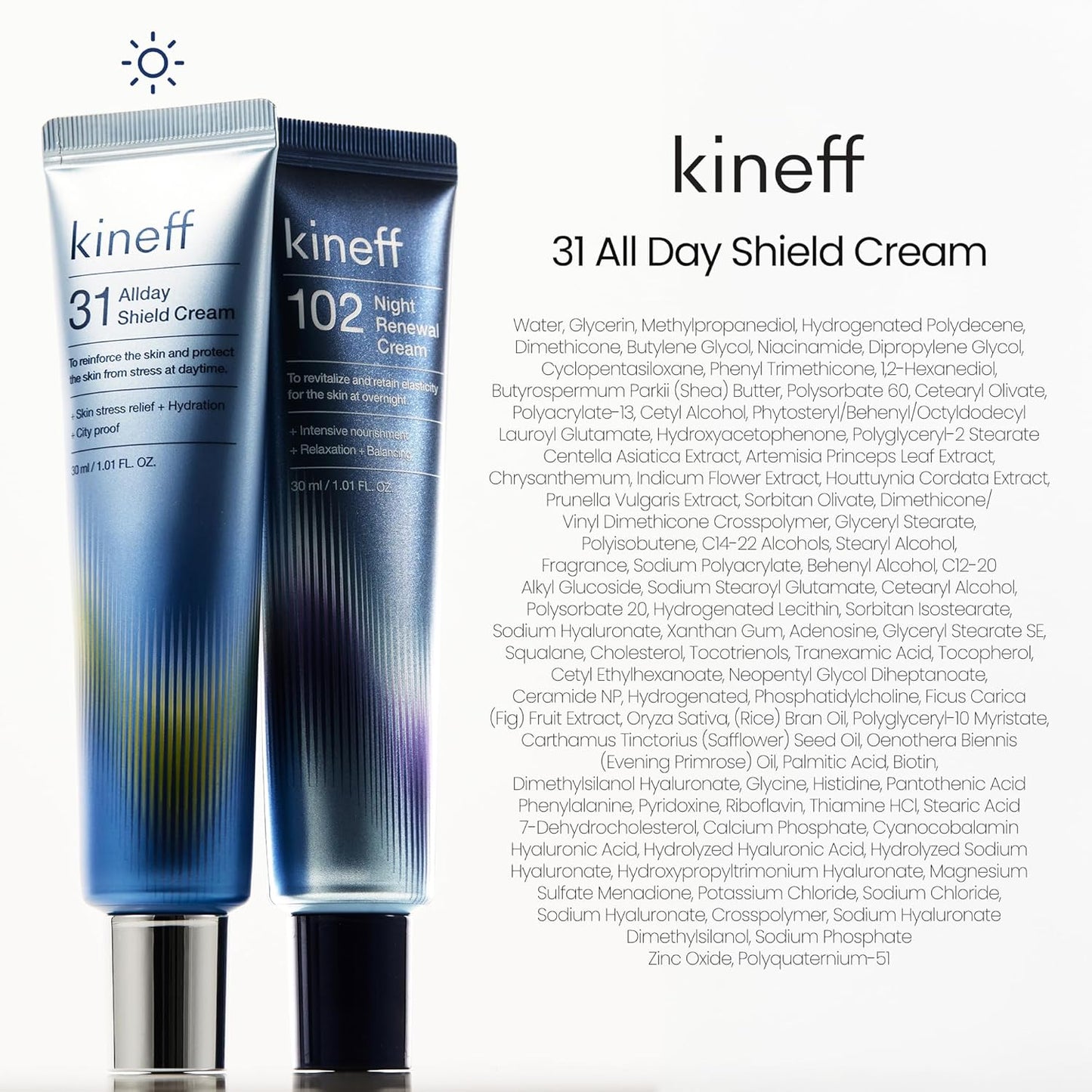 Dermacycle Program All-day & Night 2-Pack Cream for Face, 31 All-Day Shield Cream & 102 Night Renewal Cream(New Package)