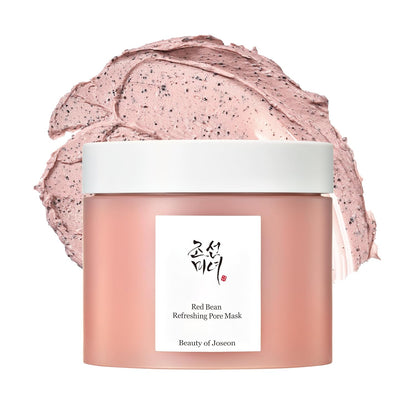 Mascarilla refrescante de poros Beauty of Joseon Red Bean, crema de barro hidratante para enjuagar (140 ml, 4.73 fl.oz) 