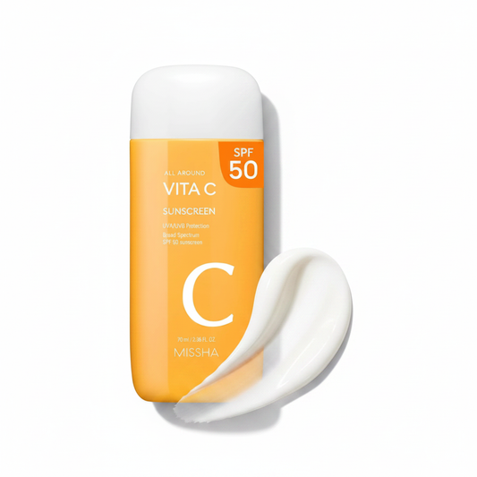 MISSHA All Around Vita C Sunscreen SPF 50 (2.36 Fl.Oz/ 70ml)