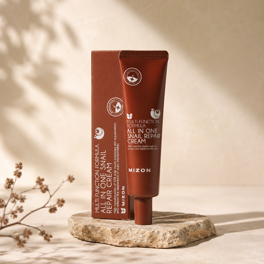 MIZON All-in-One Snail Repair Cream Korean Face Moisturizer (1.18 Fl.Oz)