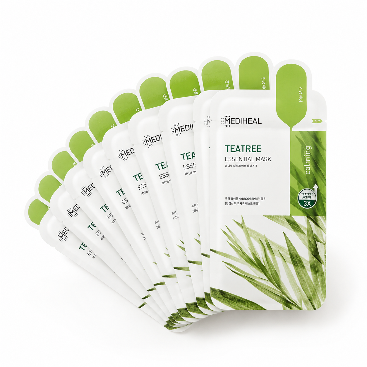 Mediheal Best Korean Sheet Mask - Tea Tree Essential Face Mask 10 Sheets