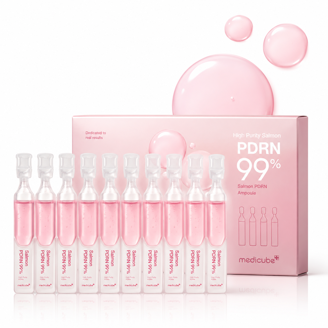 Suero de un día medicube Salmon DNA PDRN Pink 