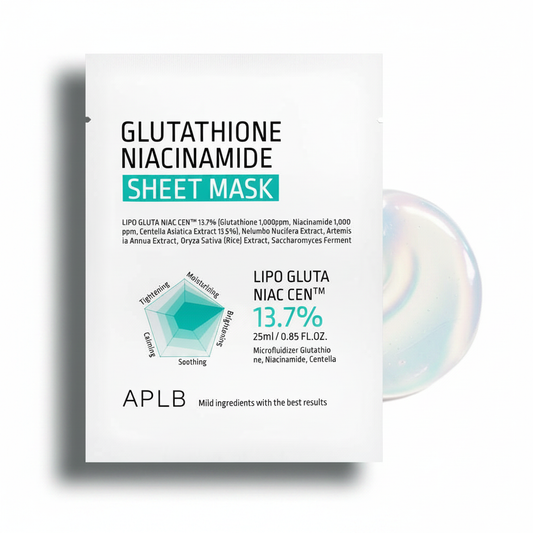 APLB Glutathione Niacinamide Sheet Mask 10pcs