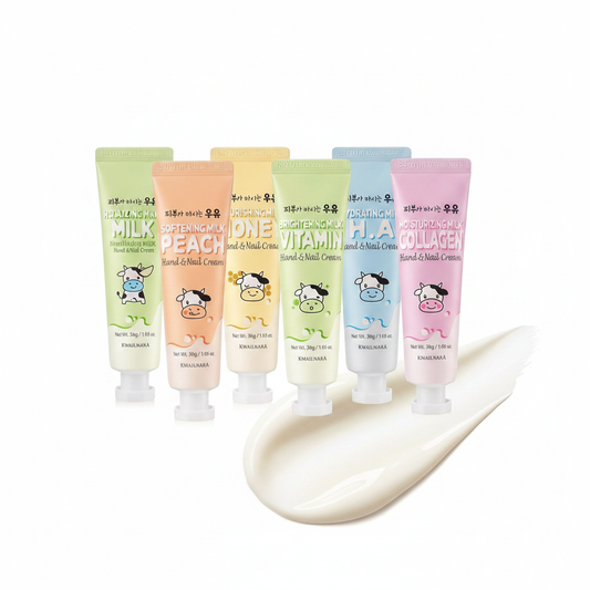 WELCOS Kwailnara Milk Hand and Nail Cream Set of 6