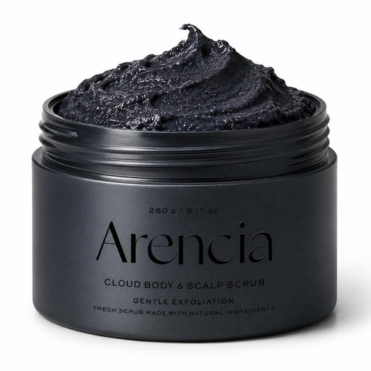 Arencia Fresh Cloud Далайн давстай Бие & Гаралтын скраб (Хар)