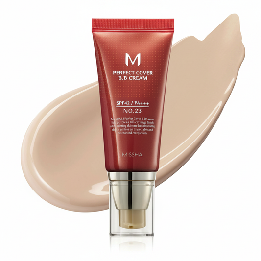 MISSHA M Perfect Cover BB Cream No.23 Natural Beige, 1.69 Fl Oz