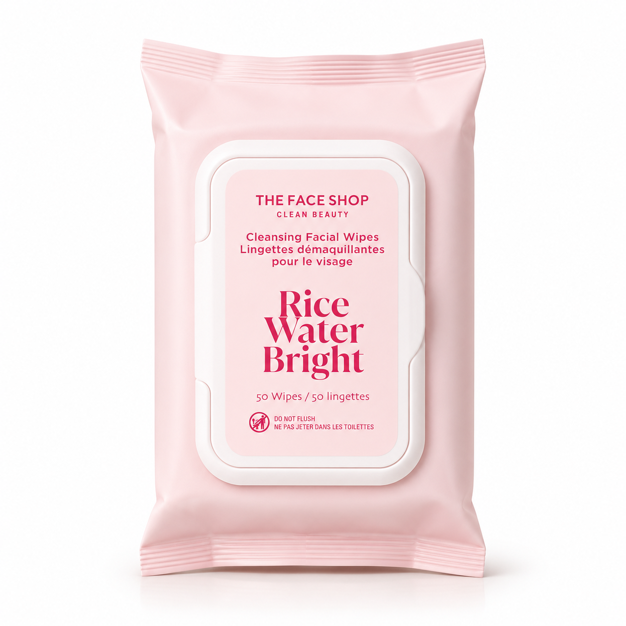 The Face Shop Rice Water Bright Makeup Remover Wipes for Face
