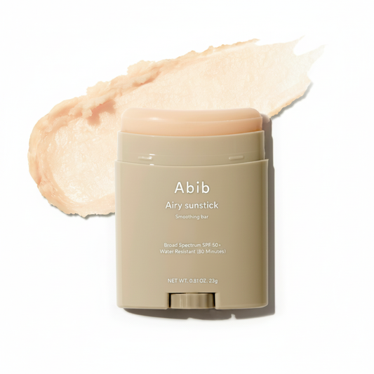 Abib Airy Sunstick Protection Bar Broad Spectrum SPF50+, 0.81oz / 23g (Semi-matte)