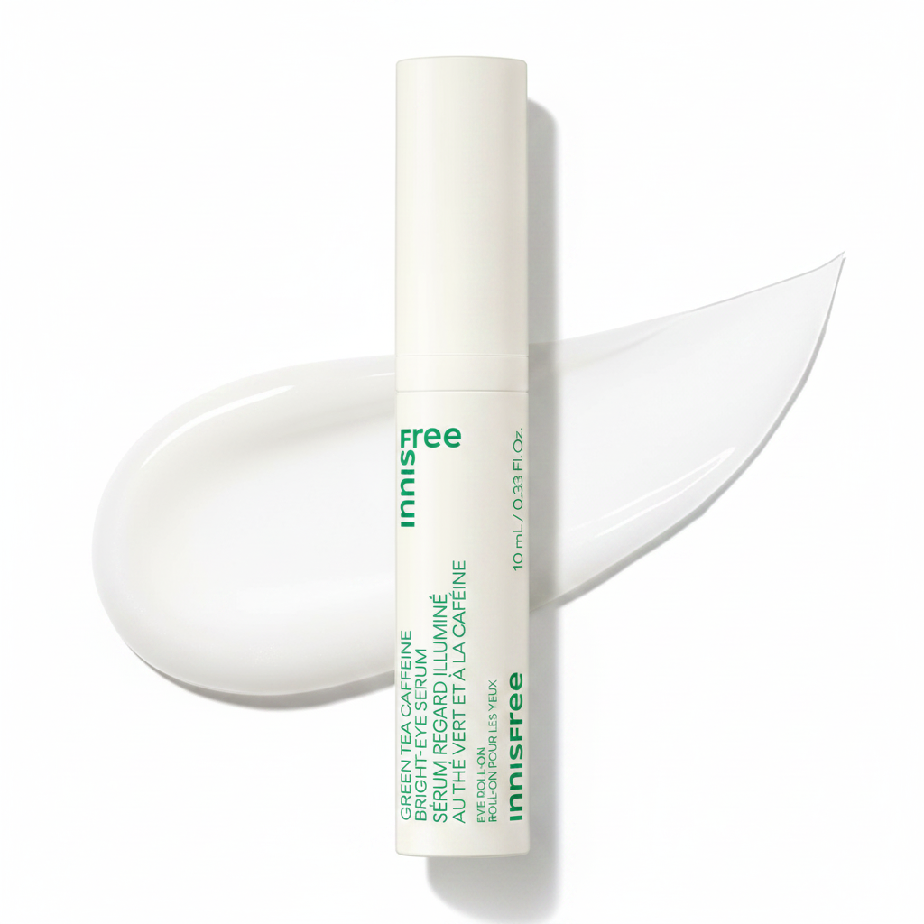 Innisfree Green Tea Caffeine Depuffing Eye Serum with Niacinamide