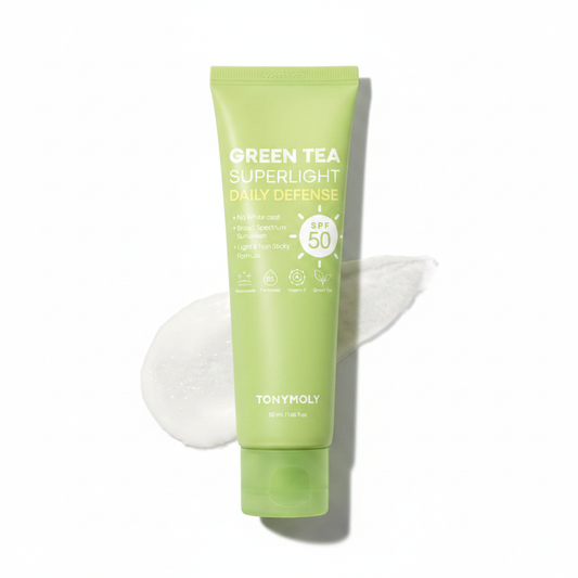 TONYMOLY Green Tea Korean Sunscreen SPF 50, Travel Size 50ml