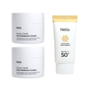 Nella Honey One Snail Ultra Moisturizing Cream Set (Cream 80g x2 + Whitening Sun Cream)