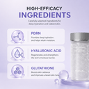 HAUA Hyaluronic PDRN 30,000 ppm ओर्ब सिरम - 1.58 औंस
