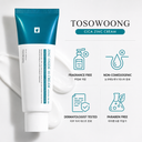 TOSOWOONG Zinc Oxide 10 Cream 50g, 1.76 oz.