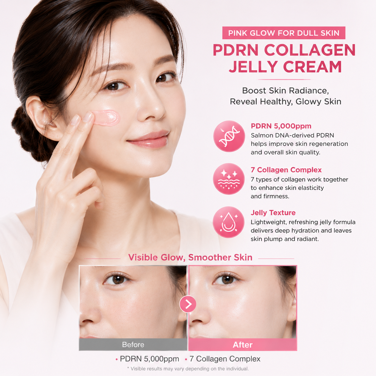 TOSOWOONG PDRN Collagen Jelly Cream 5,000ppm Salmon DNA PDRN