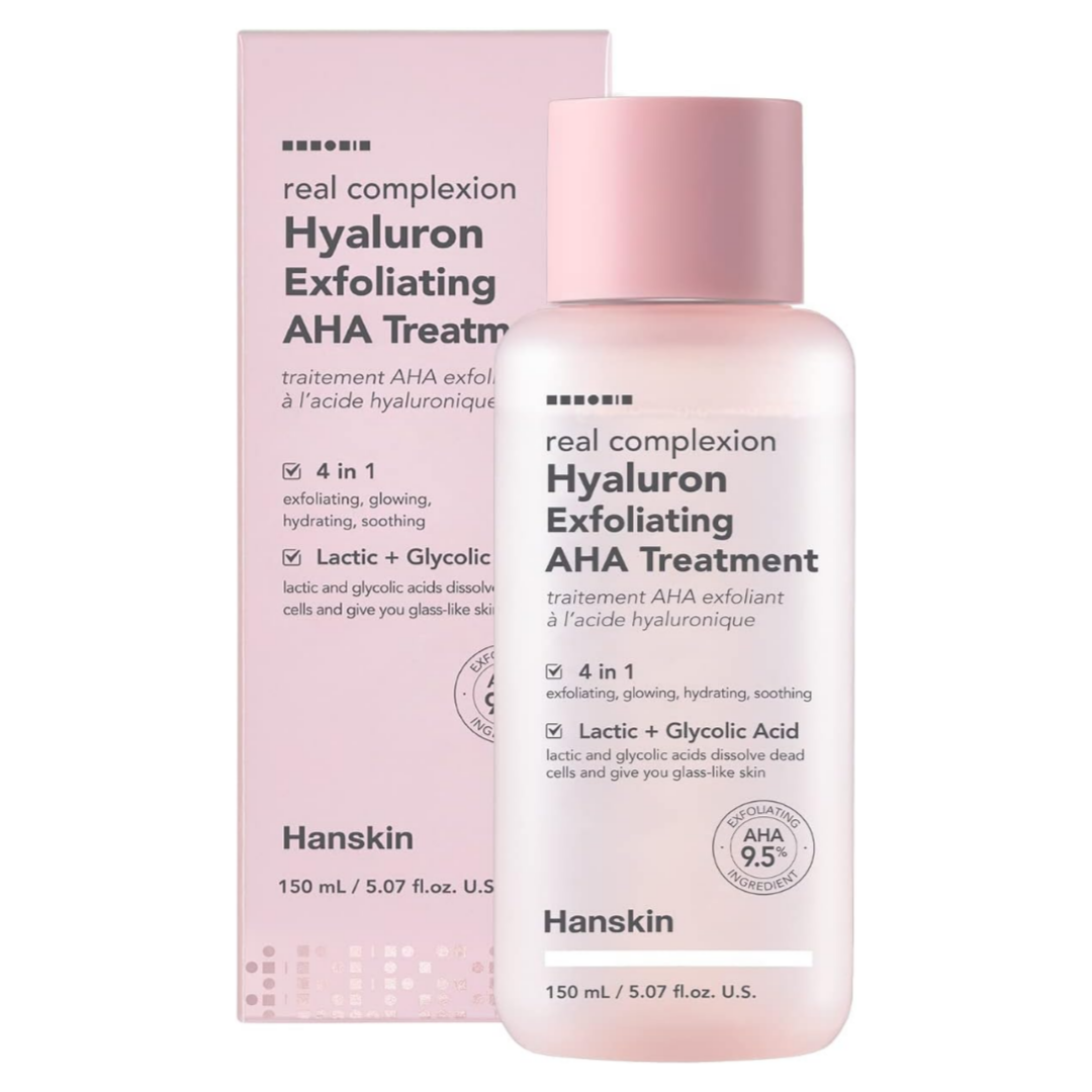 Hanskin Real Complexion Hyaluron Exfoliating AHA Treatment (5.07 Fl.Oz /150ml)
