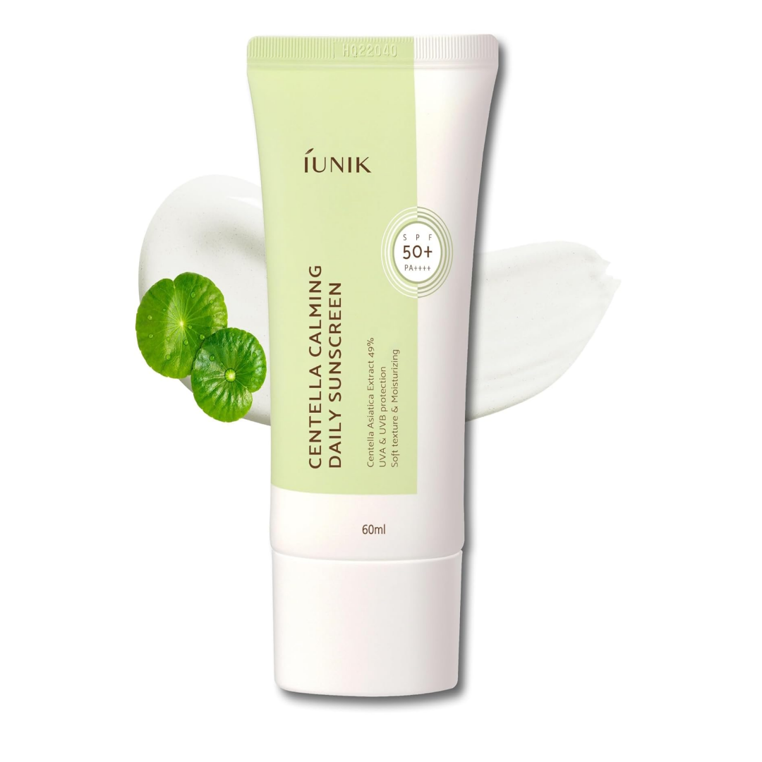 IUNIK Centella Calming Moisture Daily Sunscreen SPF 50+ PA++++ (2.03 Fl.Oz/ 60ml)