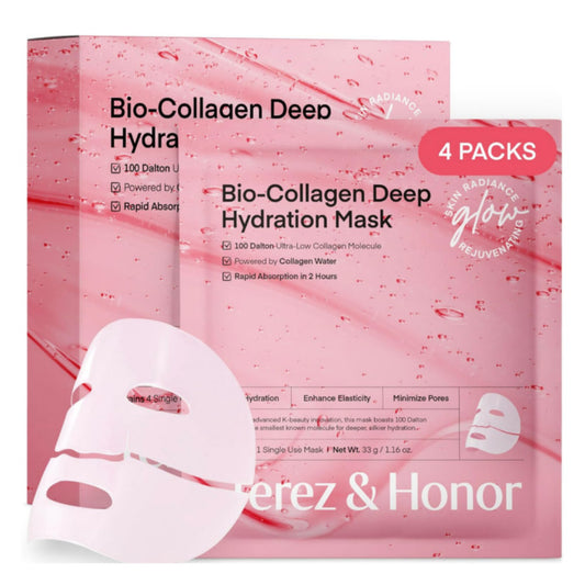 Terez & Honor Korean Real Deep Bio Collagen Face Mask 4ea x 33g