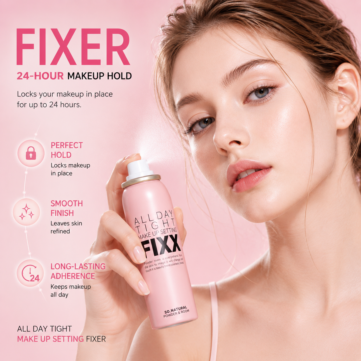 SONATURAL All Day Tight Make Up Setting Fixer 2.53 fl oz