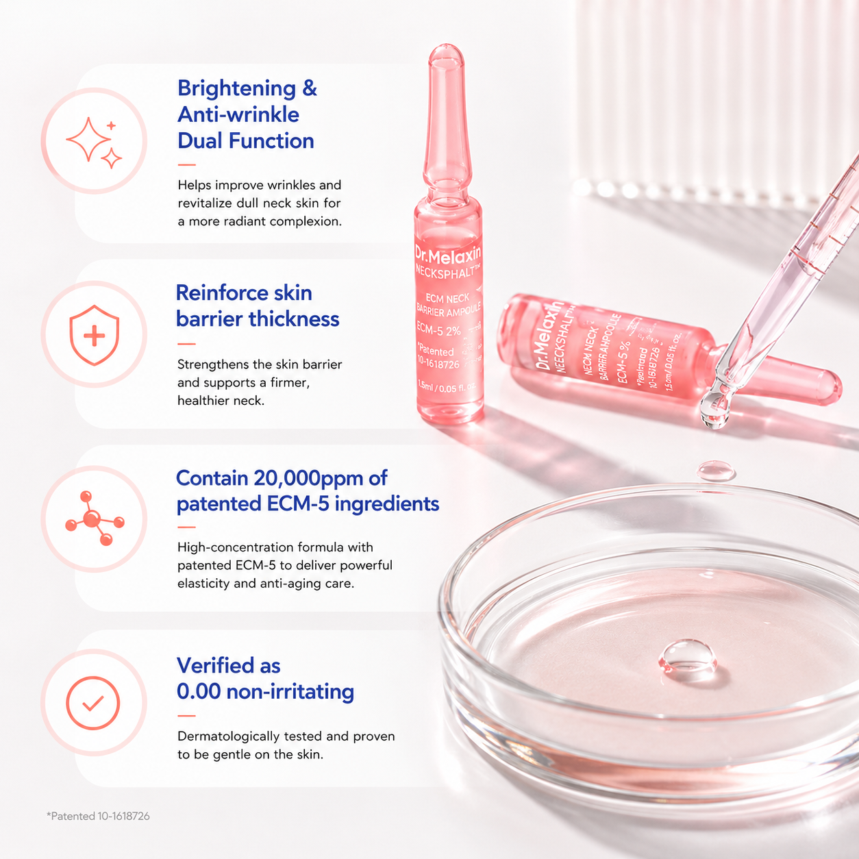 Dr.Melaxin Necksphalt ECM Barrier Ampoule, 1.5ml*10ea