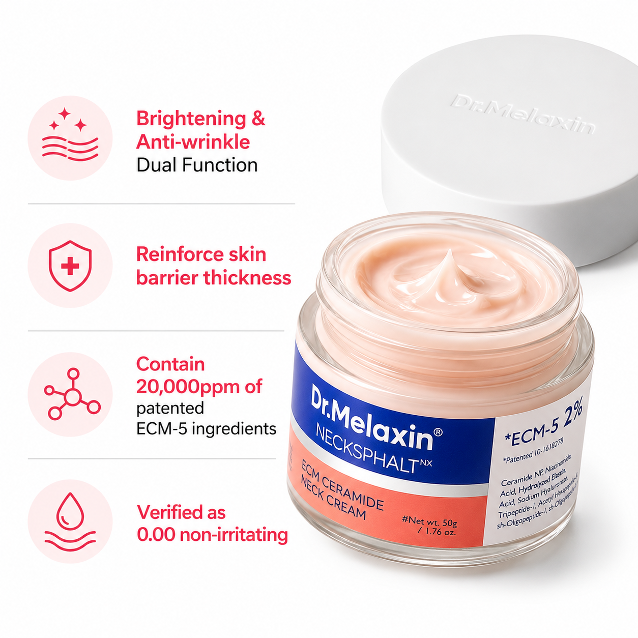 Dr.Melaxin Necksphalt ECM Barrier Cream - 1.69 fl oz (50ml)