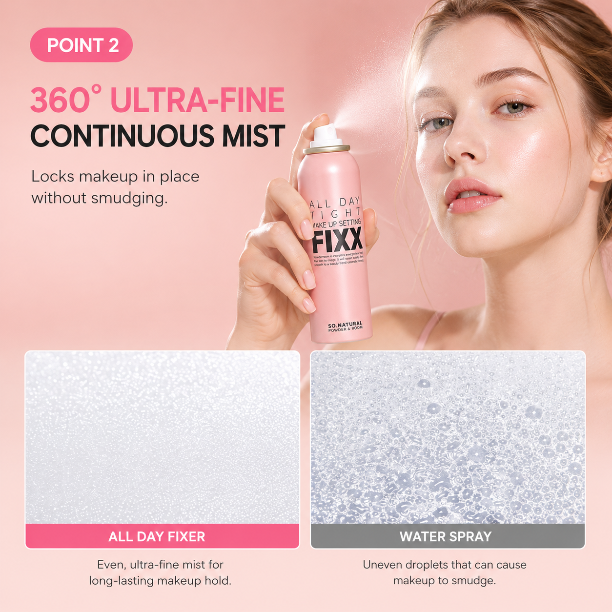 SONATURAL All Day Tight Make Up Setting Fixer 2.53 fl oz