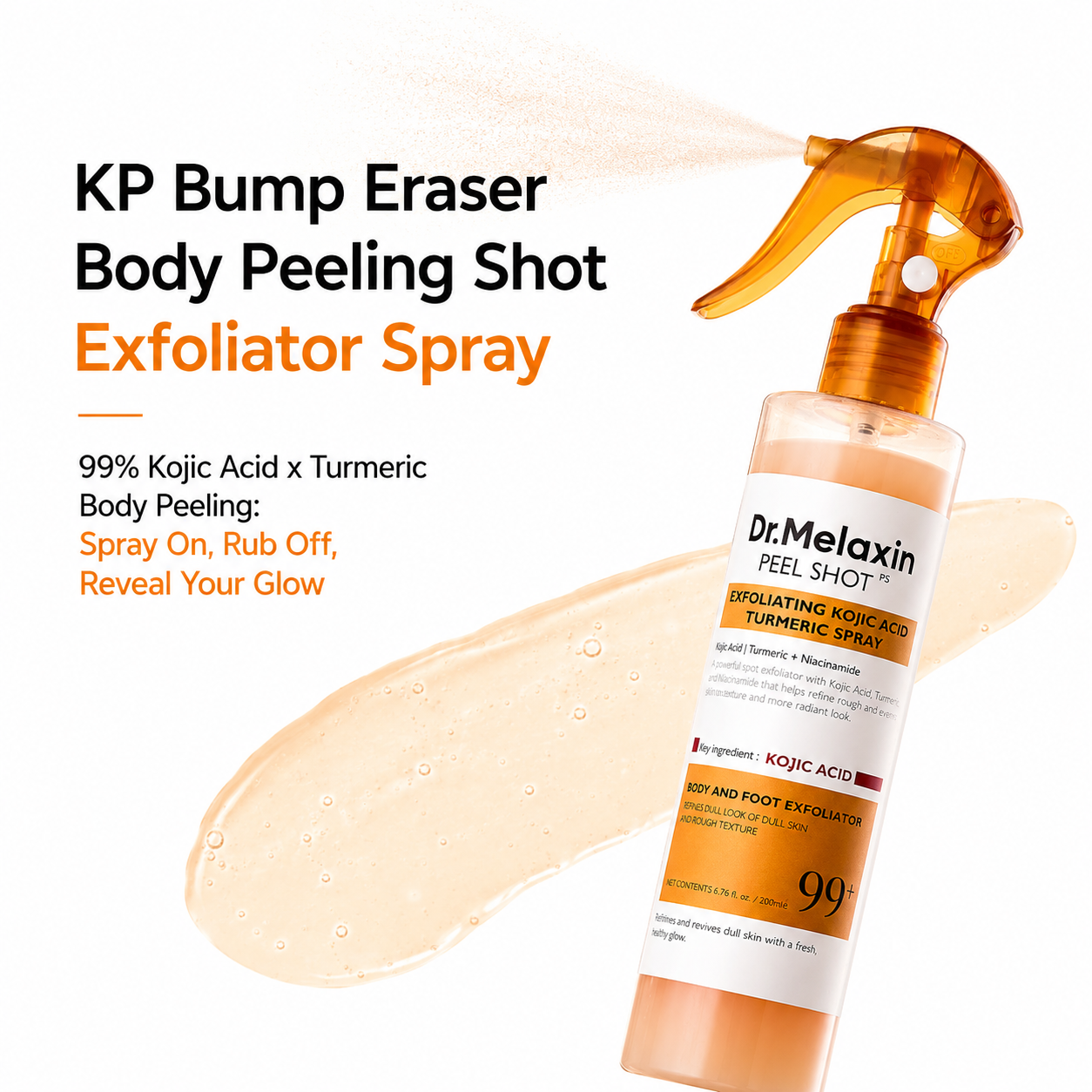 Dr.Melaxin Body Keratin Care Kojic Acid Turmeric Spray 200ml