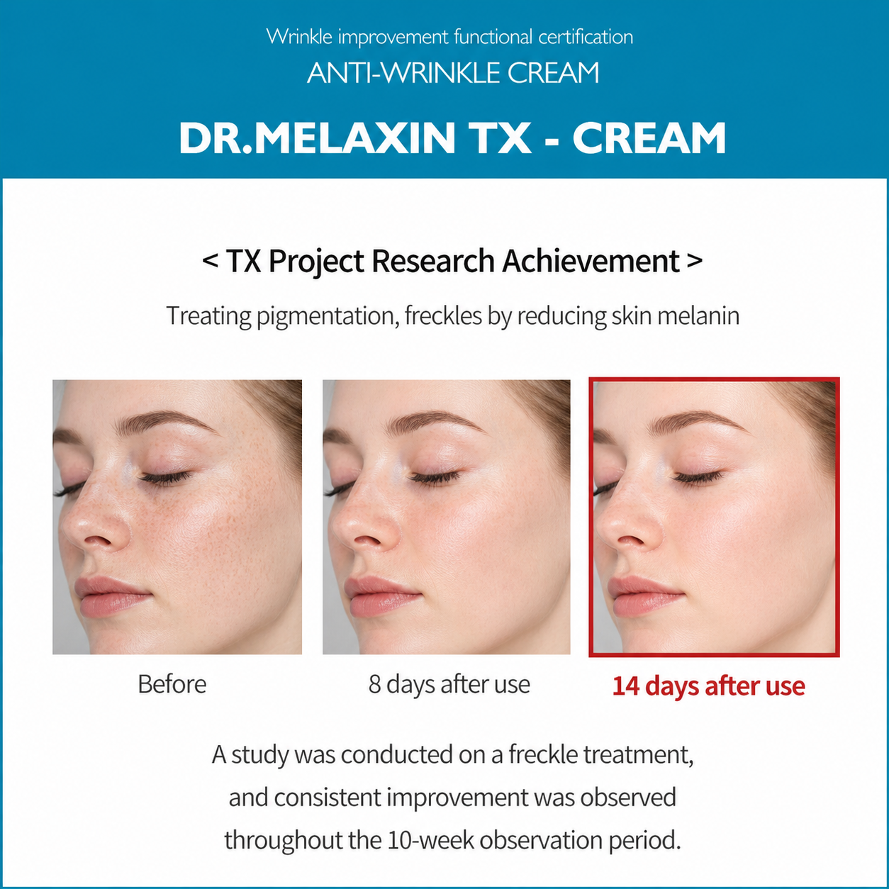 DR.Melaxin TX Tranexamic Acid CREAM, 1.7 fl oz (50 ml)