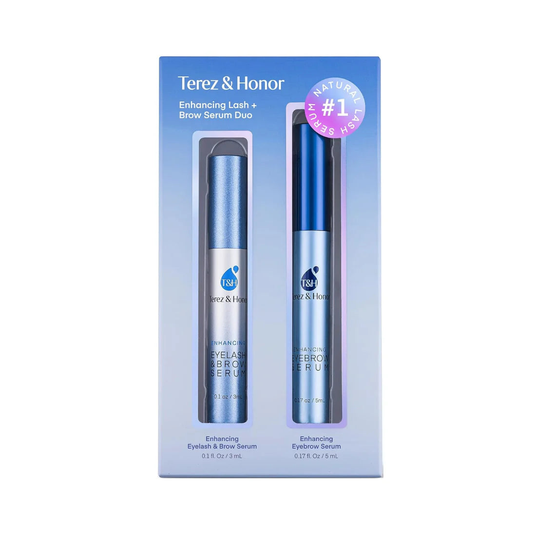 Terez & Honor Set de Suero Avanzado para el Crecimiento de Pestañas y Cejas