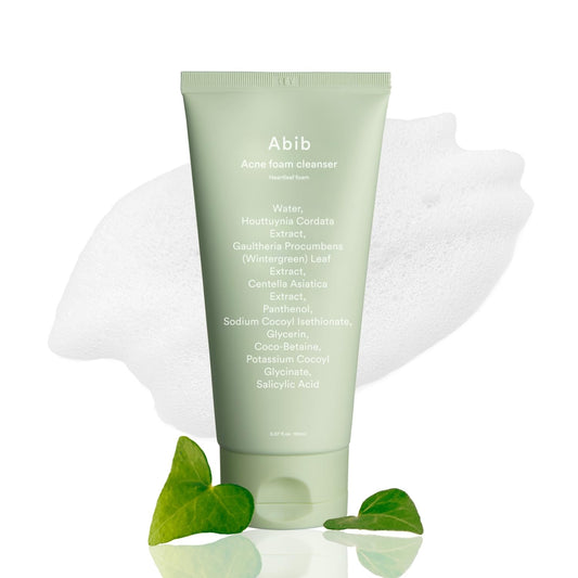 Abib Acne Foam Cleanser Heartleaf Foam (5.07 Fl.Oz /150ml)
